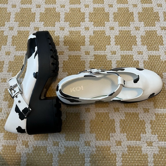 Dolls Kill Cow Print Mary Janes - Picture 9 of 9